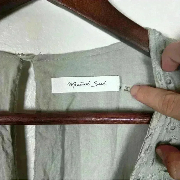 Lace Mustard Seed Romper Dress - Picture 2 of 4